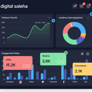 Home analytics dashboard with graphs